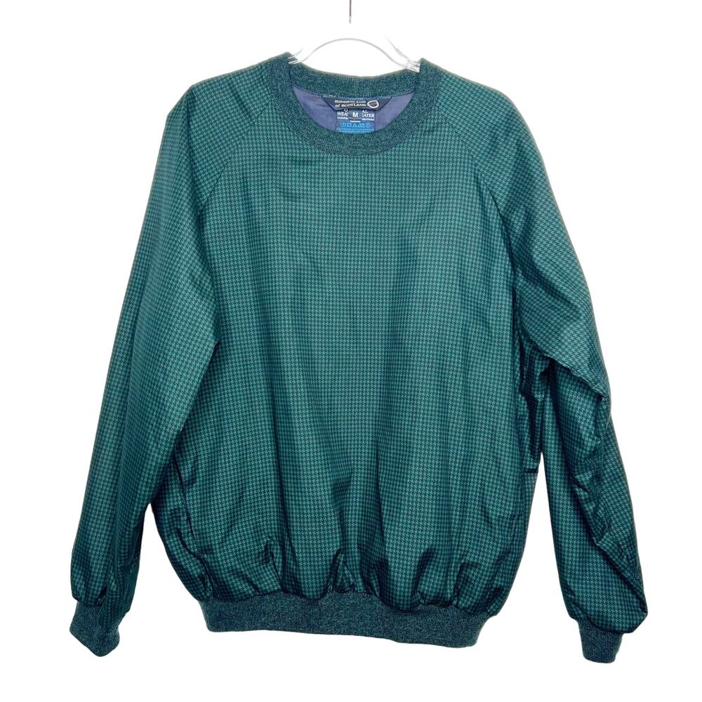 SUNDERLAND OF SCOTLAND Weatherbeater Pullover Jacket Crewneck Green Size Medium